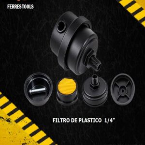 ft filtro de plastico 1 4in