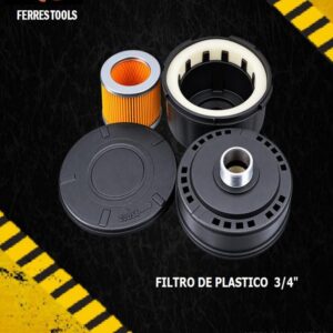 ft filtro de plastico 3 4in