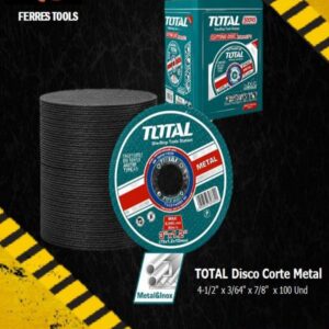 ft total disco de corte metal 4 1 2in x 3 64in x 7 8in x 100 un