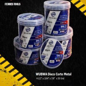 ft wubwa disco de corte metal 4 1 2in x 3 64in x 7 8in x 50 und